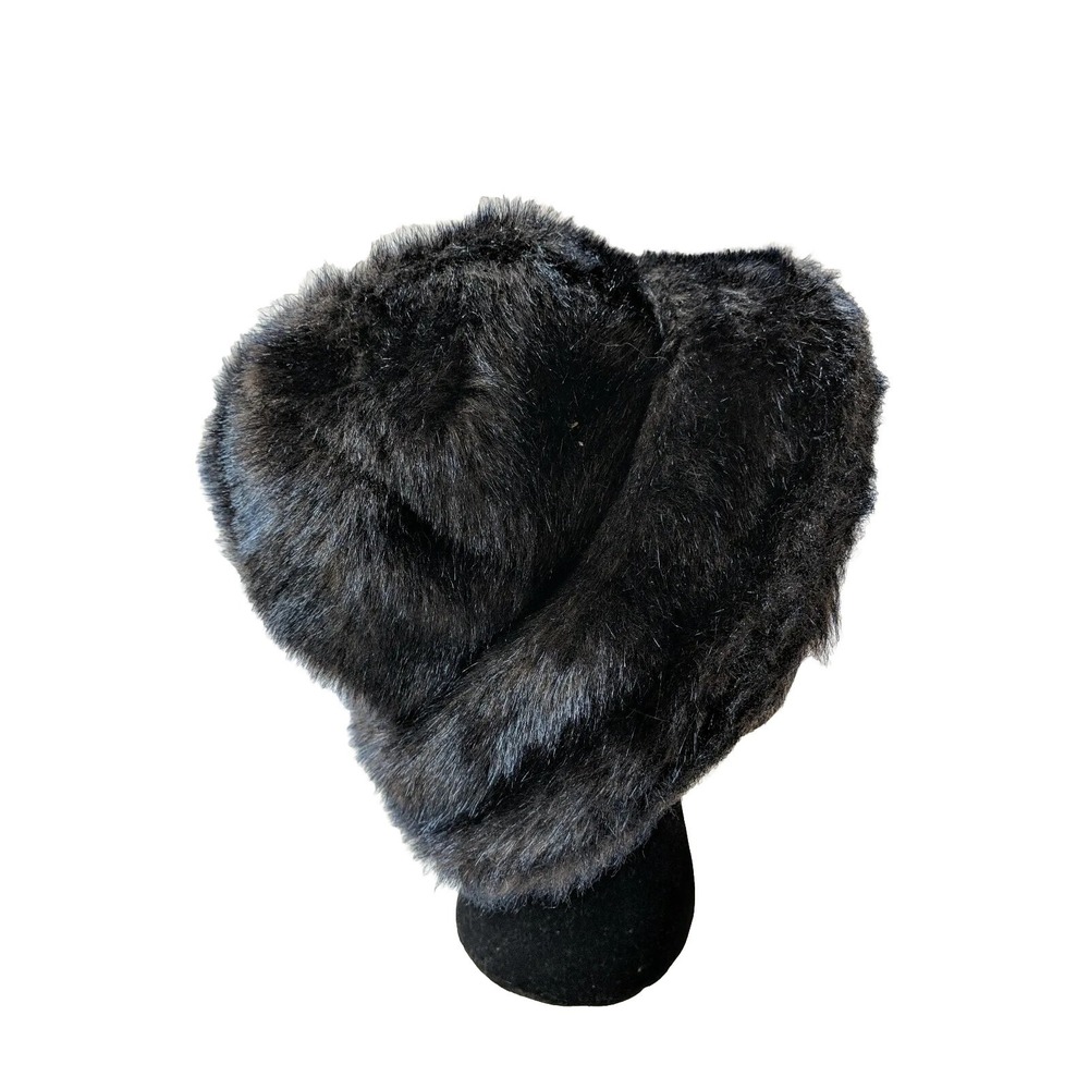 Vintage Sears Faux Fur Hat Women Bucket Style USA Old Money Mob Wife Mid Century